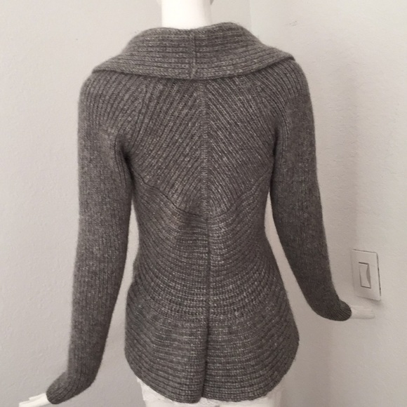 Duffy gray open front Sweater - Picture 6 of 8